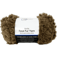 thumbnail image 2 of Mainstays Arctic Fur Yarn, 54.7 yd, Bronze, 100% Polyester, Super Bulky, Pack of 2, 2 of 6