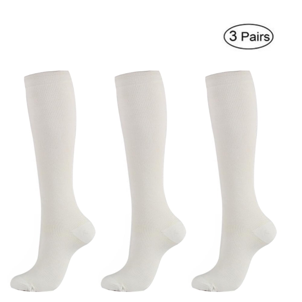 Men Compression Socks Women Medical Grade Graduated 15-25mmHg 3 Pairs 