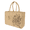 Hummingbird, variant on KAF Home Jute Grocery Tote Bag, Reusable Beach Bag with Interior Pocket and Handles, Belle Jardiniere, 12.5 x 17 x 7 in