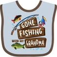 thumbnail image 3 of Inktastic Gone Fishing with My Grandma Boys or Girls Baby Bib, 3 of 4