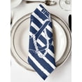 thumbnail image 2 of Hokiten Kitchen Dinner Napkins Set of 4 Navy Blue Anchor Cloth Napkins Reusable Washable Table Napkins for Weddings Cocktail Parties Holiday Table Decor 20x20 Inch, 2 of 8
