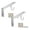 White, variant on Heavy Duty Closet Shelf and Rod Brackets 2Pcs - Wall Mounted Shelf Supports with Hook Rod Holder for Closet Wardrobe Curtain, Durable Iron Bracket for Clothes Hanger Pole and Shelving Support