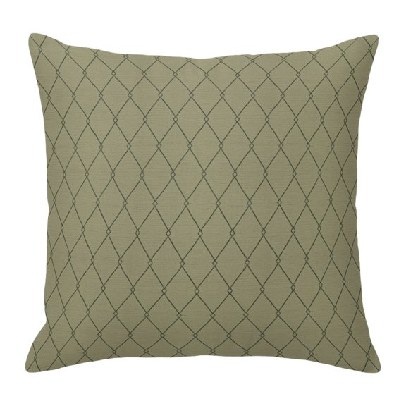 Throw Pillow Covers 18x18 Inch, Sage Green Lattice Geometric Decorative Pillow Cases for Couch Sofa Bed, Luxury Abstract Art Aesthetics Cotton Linen Square Home Decor Pillowcases with Hidden Zipper