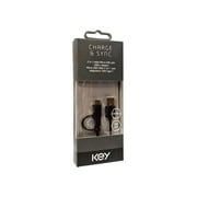 Key - 2-in-1 Micro & USB Type-C Charge and Sync Cable (3 Ft) - Black