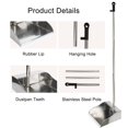 thumbnail image 3 of Dustpan MuLing de acero inoxidable con mango largo con dientes, 3 of 9