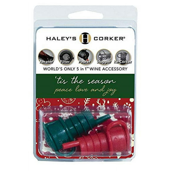 Aireador, tapón, vertedor, filtro y descorchador para vino Haley's