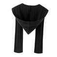 thumbnail image 2 of Bufanda con capucha, calentador de cuello y orejas, informal, para citas al aire libre negro, 2 of 9