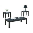 thumbnail image 1 of Monarch Specialties Table Set, 3pcs Set, Coffee, End, Side, Accent, Living Room, Laminate, Black, Transitional, 1 of 1