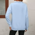 thumbnail image 4 of Resicozy Womens Zip-Up Dropped Shoulder Sweatshirt Quarter Zip up Sweatshirt Solid Color Long Sleeves Pullover Sky Blue M, 4 of 5