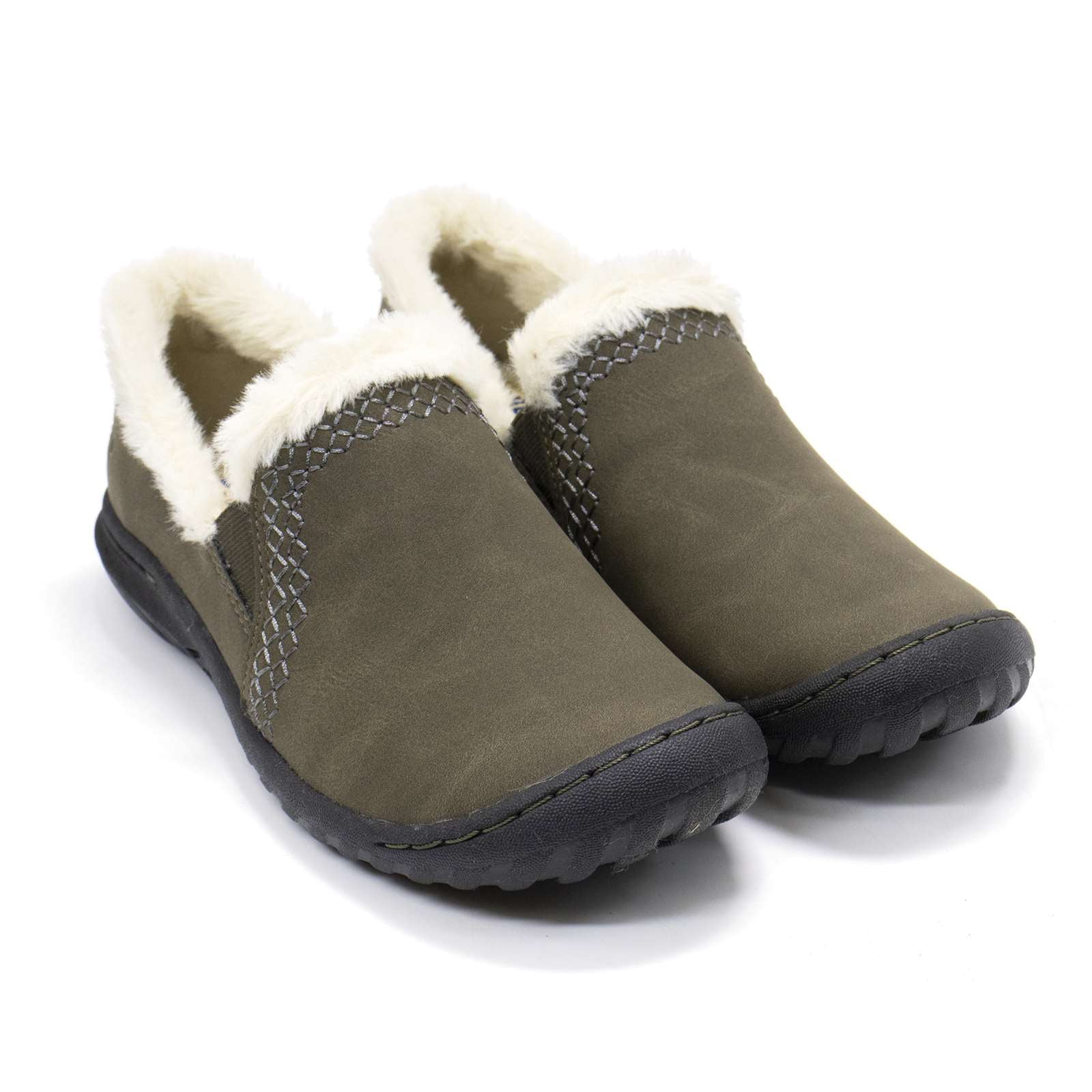 Willow Ladies Wool Lined Moccasin With Sole Navy main image 1