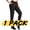 10# 1Pack:Black, variant on NELEUS Women's High Waist Sweatpants Running Workout Pants with Pockets Relaxed Fit,Black+Black,US Size L