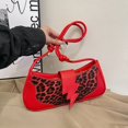 thumbnail image 2 of Bolso bandolera con estampado de leopardo retro de primavera para mujer, bolso bandolera de hombro para desplazamientos, de gran valor, de moda de nicho, 2025, 2 of 5