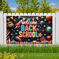 thumbnail image 6 of Decorative Design Welcome Banner Colorful Letters Globe Decoration for School Party Classroom Event Student Celebration, 6 of 9