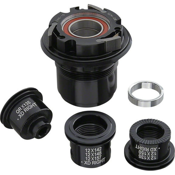 Spank Alloy XD Freehub Body 2 Bearings 3 Endcaps 12mm Axles Oozy Spike Hubs