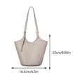 thumbnail image 2 of Bolso Mujer PU Moda Cubo Gran Capacidad Hombro para Viaje Negro, 2 of 3