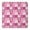 Pink Plaid Baseball, variant on White Brown Footballs Pattern Square Fitted Tablecloth with Elastic Edge,Square Table Cover,Washable Elastic Table Cover for Home Kitchen Party Decor 34"x34"