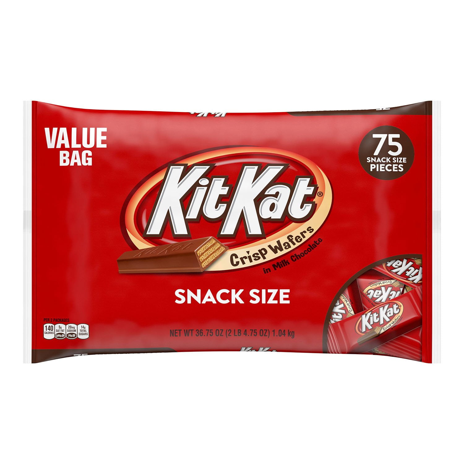 Kit Kat Wafer Snack Size Bars (36.75 Ounce, 75 Count)