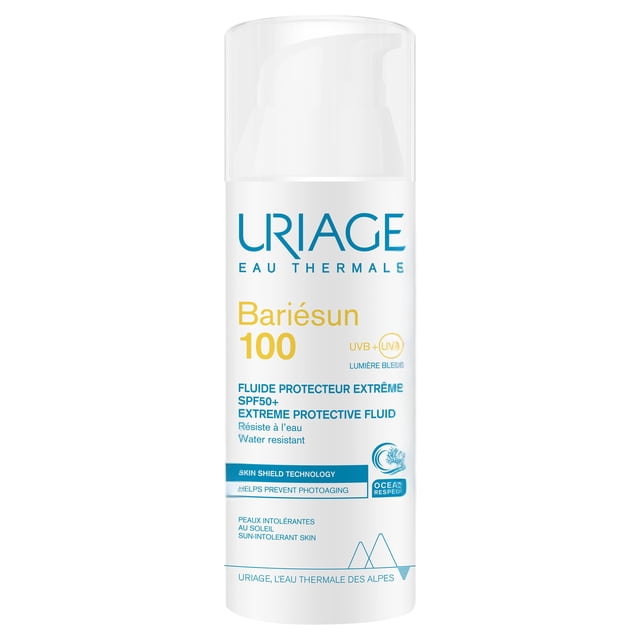 Uriage Bariésun 100 Protector solar extremo SPF50+ 50ml- Crema cara y cuerpo con filtros orgánicos y vitamina E - para pieles intolerantes al sol y con tendencia a quemarse y dep