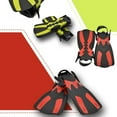 thumbnail image 6 of Adjustable Swim Fins Adult Snorkels Fins Travel Size Flippers Swim Training Fins, 6 of 13