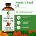 thumbnail image 4 of SVA Rosehip Seed Oil - 16 Fl Oz – 100% Natural & Cold Pressed - for Face, Skin Care, Hair Care, Scalp Massage & Body Massage – Carrier Oil with Dropper, 4 of 7
