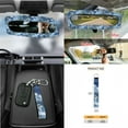 thumbnail image 7 of Renewold Wolf Forest Blue Car Seat Cover Full Set 15 PCS, with Steering Wheel Cover Seat Belt Strap Pad Trash Bag Mount Phone Holder Rearview Mirror Accessories Cup Holder Keychain, 7 of 7