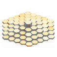 thumbnail image 2 of 500 Pcs Honeycomb Wood Chips Unfinished Wood Cutout Natural Honeycomb Wood Hexagon Cutout Shapes Un Banmo, 2 of 5