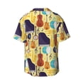 thumbnail image 4 of Goofa Musical Instruments Printed Men's Casual Short-sleeved Shirt,Lightweight Breathable Button-down,Summer Casual men's top,Versatile Fashion shirt-3X-Large, 4 of 7