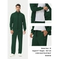 thumbnail image 4 of Satankud Men's Tracksuits 2 Pieces Set Long Sleeve Causal Full Zip Hiking Jogging Gym Sports Sweatsuit for Men 2 Piece Outfits Armygreen-M, 4 of 8
