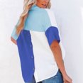 thumbnail image 4 of Aloohaidyvio Tops Plus Size Clearance,Fashion Women Tops Causal Button Patchwork Blouse T-Shirt, 4 of 6
