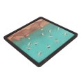 thumbnail image 4 of Dry Soaked Tea Plate Chinese Style Bamboo Alloy Walnut Creative Water Absorbing Tea Tray for Making Drinking Tea Square, 4 of 5
