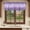 Lavender Purple Light Purple Gray Purple, variant on Purple Lavender Valances for Windows, Decorative Rod Pocket Window Valance Curtains, Spring Watercolor Wildflowers Plant Plaid Short Curtain Drapes for Kitchen/Living Room, 2 Panels, 60" W x 18" L