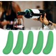 thumbnail image 3 of 5 divertidos tapones de vino, reutilizables de silicona artificial en forma de pepino, tapones para botellas de bebidas, decoración única, boca de botella, lindo adorno verde de 3.5 pulgadas, 3 of 5