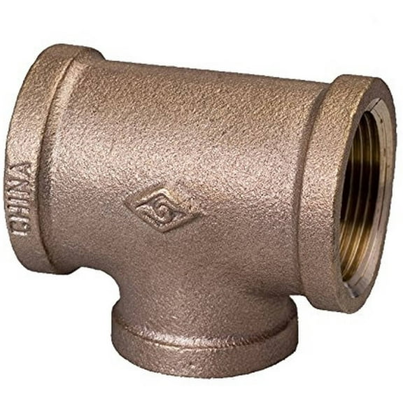 Supply Giant BRRT2005-NL 2" x 1-1/4" Brass Reducing Tee, Lead Free