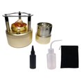 thumbnail image 2 of Almencla Brûleur à Alcool, Fourneau à Alcool Stable Compact pour Camping, Activités Extérieures, Barbecue Commercial, Doré avec Support, 2 of 8