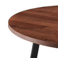thumbnail image 4 of Pemberly Row Modern 42" Round Wood Table in Gliese Brown/Gunmetal, 4 of 5