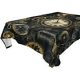 thumbnail image 4 of BZSMCE Square Tablecloth Steampunk Clock Pattern Pattern Tableclothes, 4 of 9