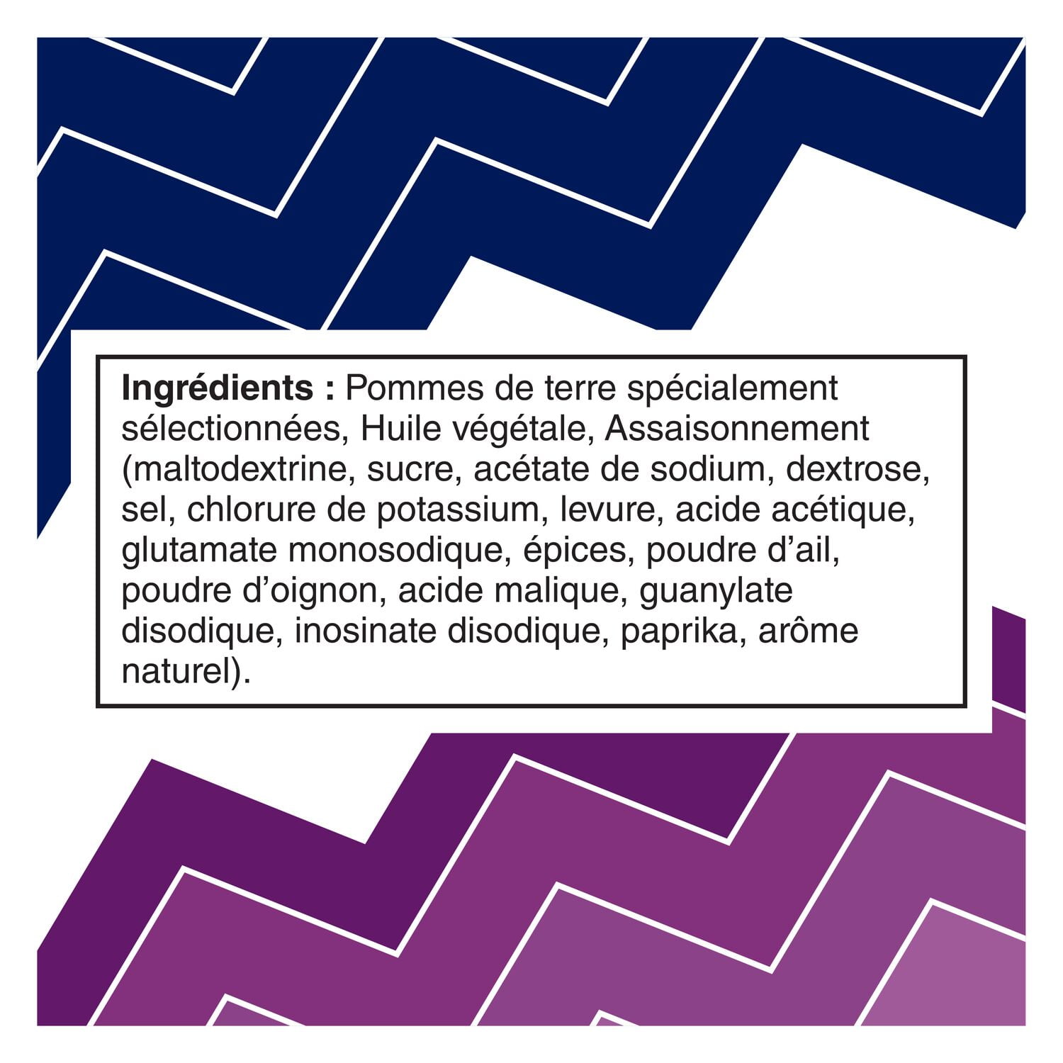 Ruffles croustilles Assaisonnées, format écono 380 g.