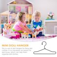 thumbnail image 4 of MasteelfCA 10pcs Metal Mini Clothes Hangers Mini House Clothes Support Dolls Coat Rack, 4 of 8