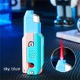 thumbnail image 1 of TOPReddon Briquet Couteau Carotte Rechargeable Flamme Rouge Coupe-Vent Décompression Briquet Pliant Radis Décompression, 1 of 7