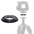 thumbnail image 1 of Adaptador de base plana Manfrotto de 60 mm para cabezal de vídeo MVH500XAH, 1 of 5