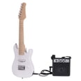 thumbnail image 4 of 28 Inch Kids Children ST Electric Guitar Kit Maple Neck Paulownia Body with Mini Amplifier Guitar Bag Strap Pick String Audio Cable Right-Handed Style, 4 of 7