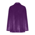 thumbnail image 6 of AXXD Womens Business Casual Tops Purple Basic Summer 2024 Trendy Casual Long Sleeve Turndown Collar Loose Shirt Blouse Tops, 6 of 6