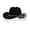 Black-a, variant on Western Cowboy Hat for Men Women Red Cowboy Country Unisex Halloween Classic Roll Up Fedora Hat