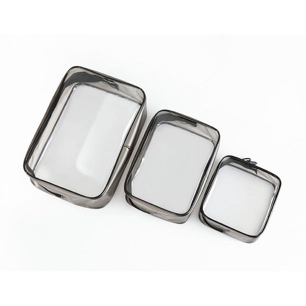 Bolsa de cosméticos transparente impermeable, bolsa de viaje portátil, bolsa de almacenamiento multifuncional