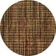 thumbnail image 1 of Ahgly Company Indoor Round Abstract Brown Modern Area Rugs, 7' Round, 1 of 4