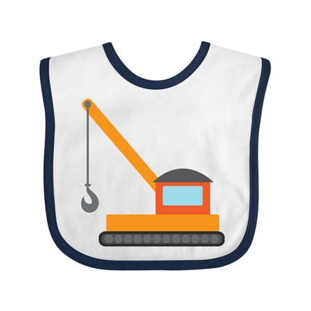 

Inktastic Kids Construction Crane Gift Baby Boy or Baby Girl Bib