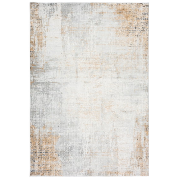 SAFAVIEH Vogue Clara Abstract Area Rug, Grey/Gold, 8' x 10'