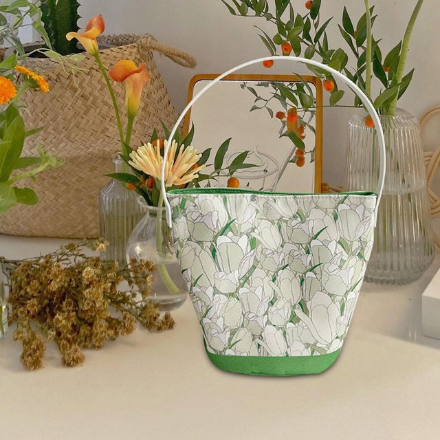 Bolso de lona para mujer, de gran capacidad, estético, bohemio, bordado, bolso de mano para niñas, bolso de hombro para mujer, correa Estilo A