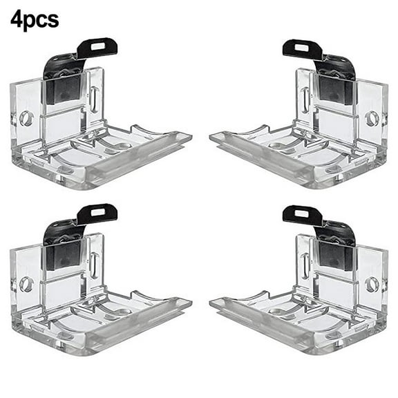 25mm Clear Plastic Venetian Blind Mounting Brackets with Metal Clips Set of 4 for PVC Comb Pleated Shades Cordless Blinds Window Hardware Accessories
