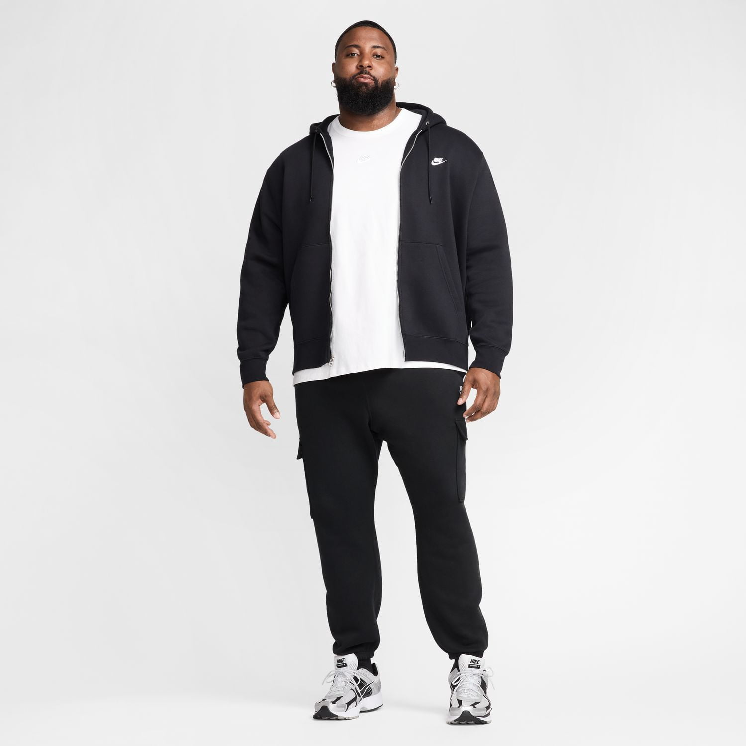 Men's Nike Sportswear Club Fleece Full-Zip Hoodie Color: Jade